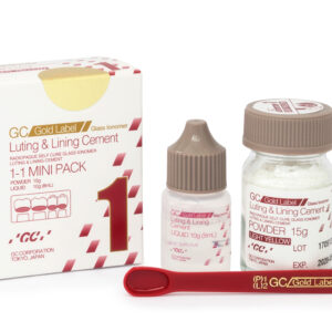 Cemento Ionómero de Vidrio Fuji I Mini Gold Label 15 g + 8 mL – GC