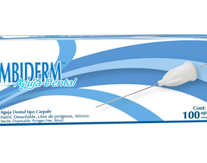 Agujas Ambiderm@para Anestesia Dental | Caja con 100 Piezas