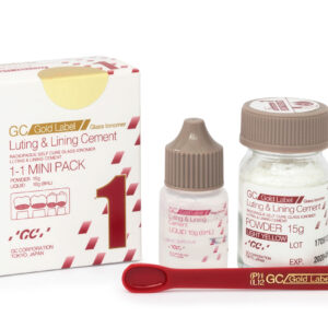 Cemento Ionómero de Vidrio Fuji I Mini Gold Label 15 g + 8 mL – GC