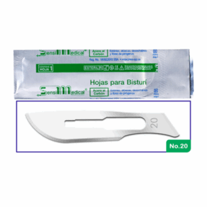 Hojas de Bisturí Acero al Carbón N.º 20 Sensimedical