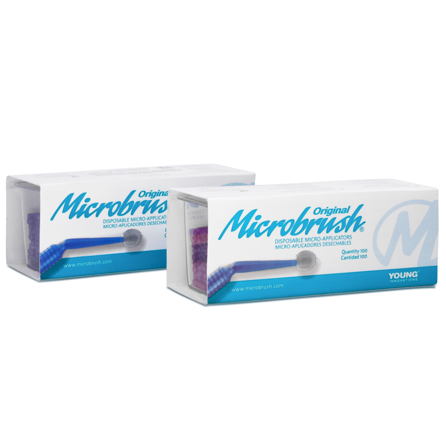 Microbrush® Original – Aplicadores Dentales Desechables | Caja 100 Piezas