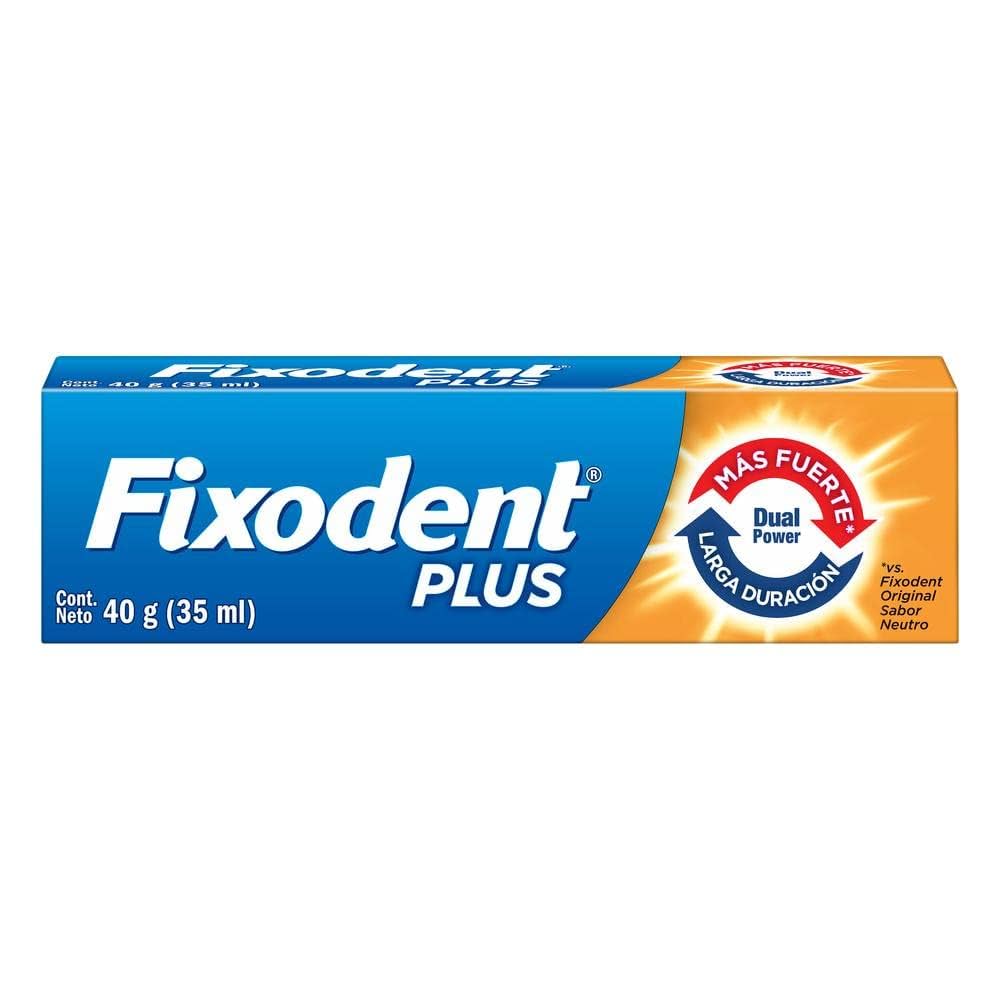 Fixodent Plus 35 ml – Adhesivo para Prótesis Dentales