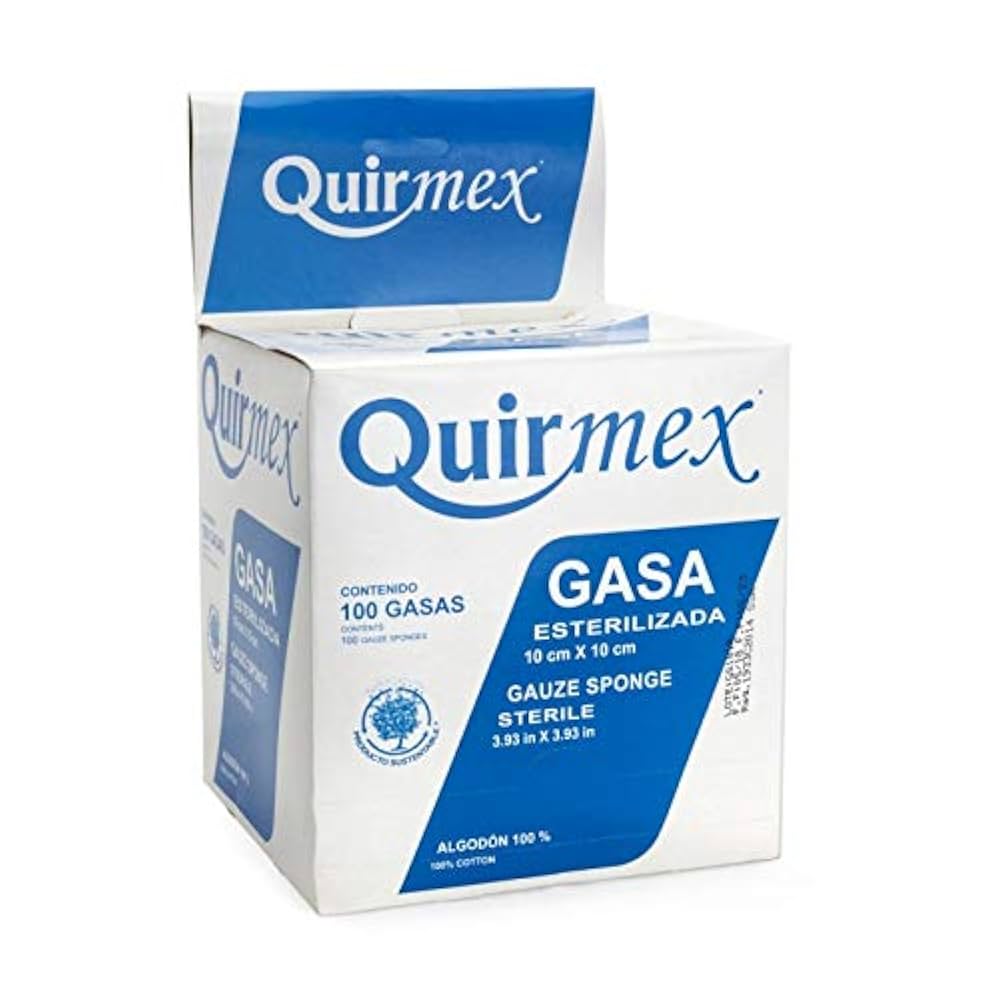 Gasas Estériles 10 x 10 cm – Quirmex