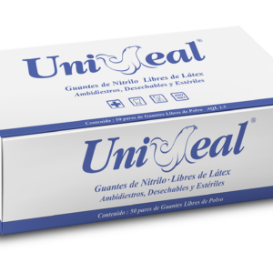 Guantes de Nitrilo Estériles Uni-Seal Caja 100 Piezas