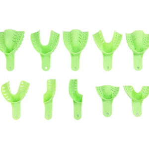 Cucharillas de Impresión Dental de Plástico Verdes c/10 Piezas