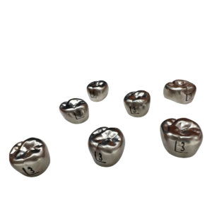 Coronas de Acero Inoxidable Permanentes para Odontología – Venta por Pieza